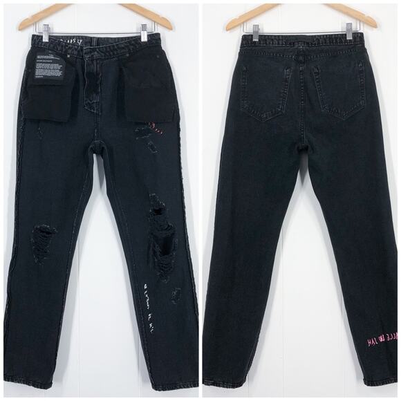 Denim X Alexander Wang Cult Straight Leg Jean No After Party Size 28 Made in USA - Picture 10 of 16